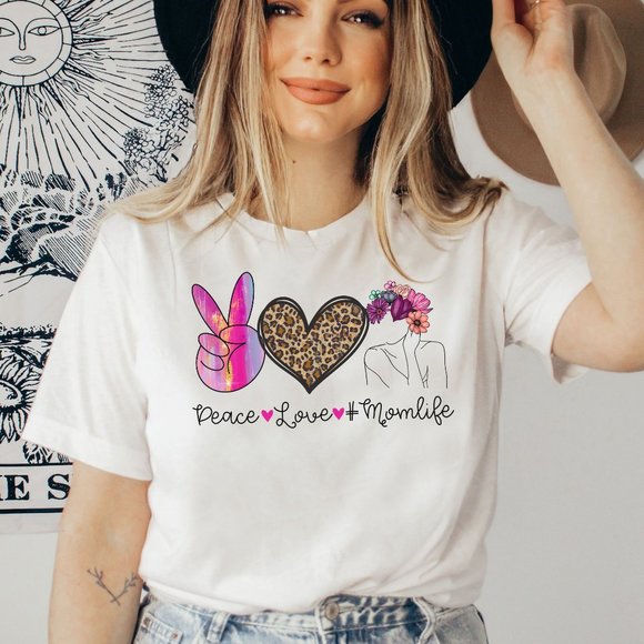 Tops - Mama Graphic T-shirt Motherhood Tshirt Maternity Tee Unisex Cotton Graphic Tee